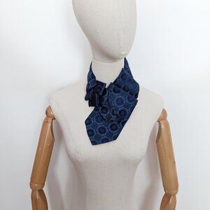NWT Ogsplosh Vintage Handcrafted Ascot Tie Royal Blue 70'S Style